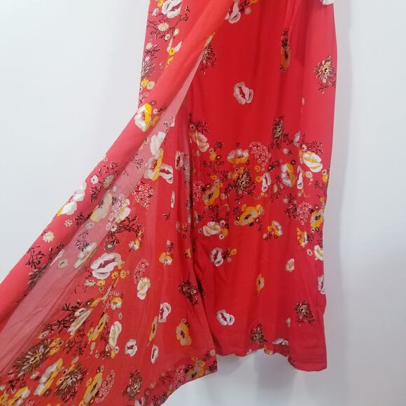 Free People Floral Maxi Wrap Dress - Picture 9 of 12